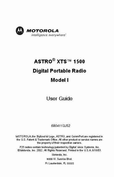Motorola Portable Radio XTSTM 1500-page_pdf